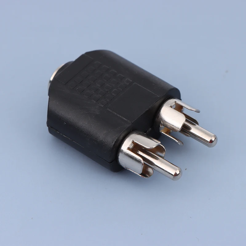 1Pc Adapter Connector Plug, One Female to Two Male 3.5mm Stereo Audio Splitter Jack