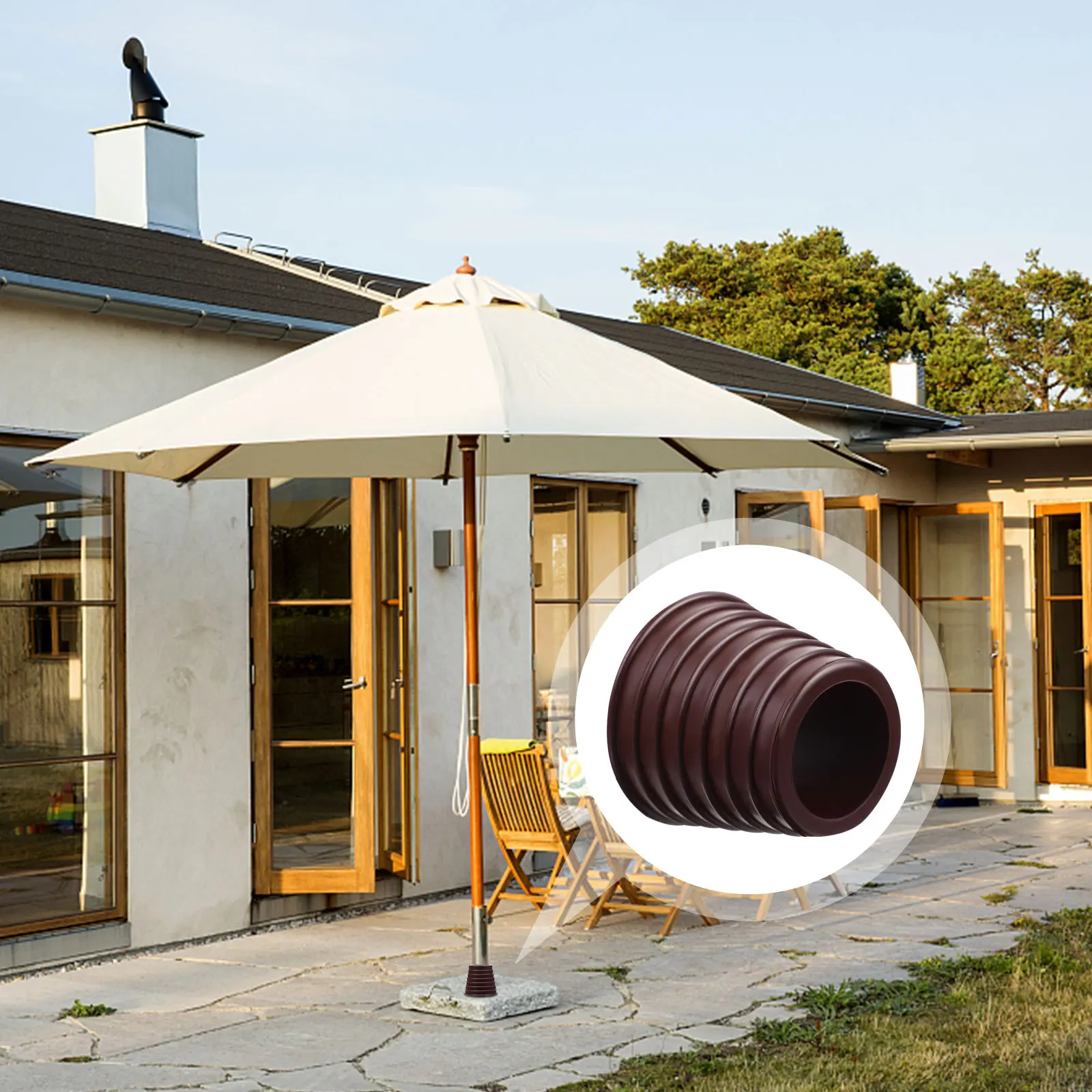 

BESPORTBLE Rubber Umbrella Hole Cover Plug Spacer for Patio Table Parasol Base Stand Cone Protector