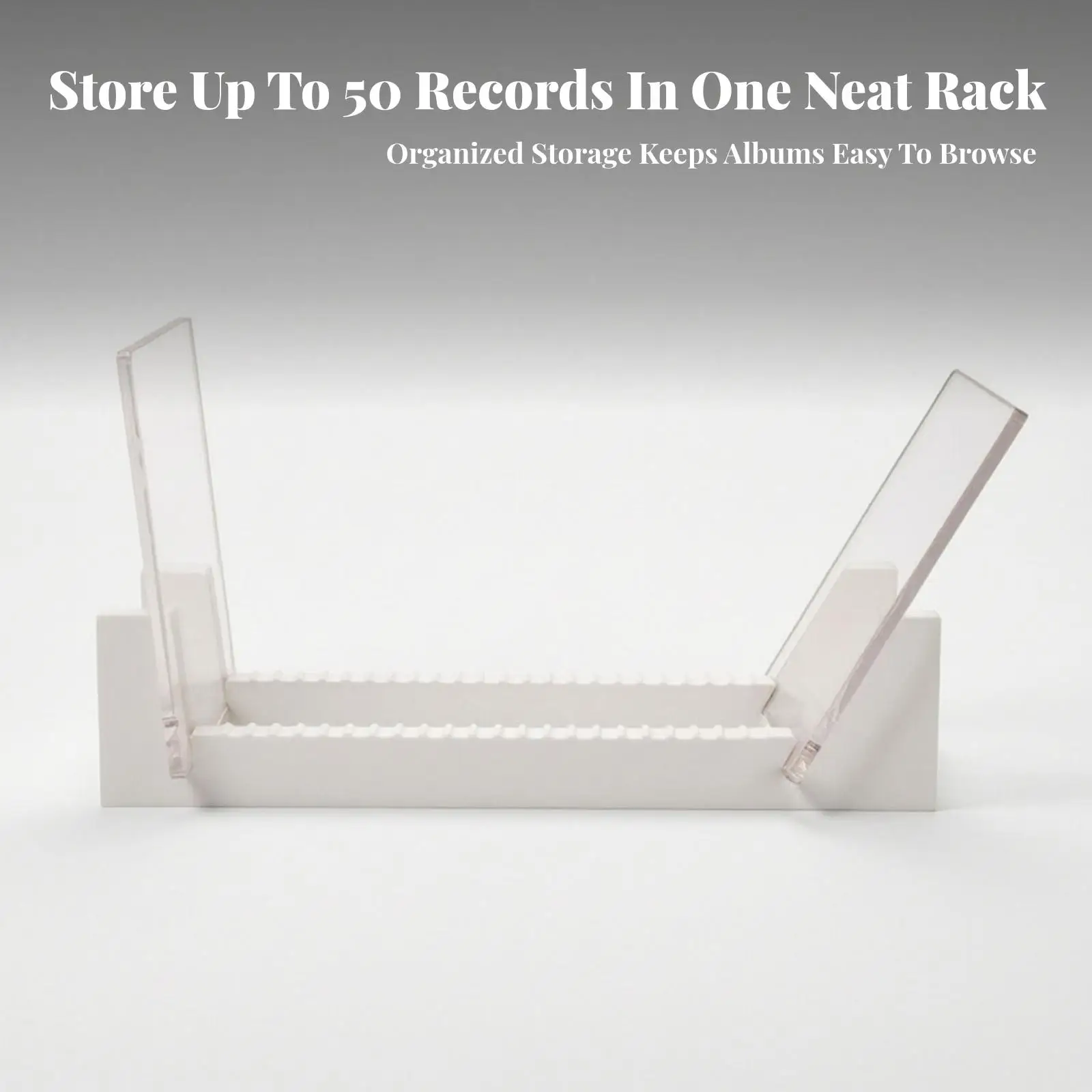 Record Album Display Rack for Turntable Table Solid Wood Acrylic Stand for Vinyl Storage Home Decor Organizer