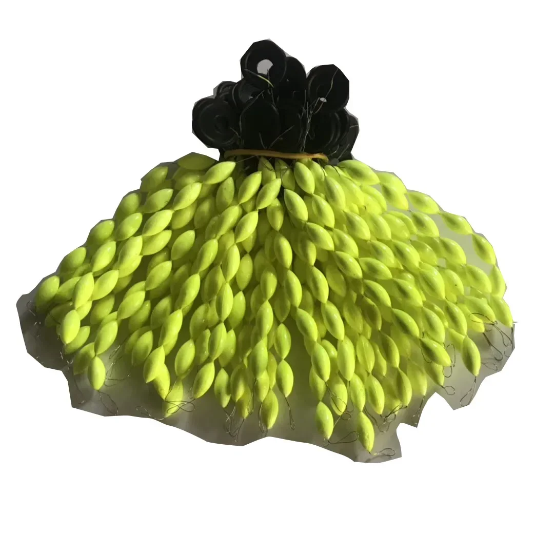 30Pcs/5packs Fishing Float 6 In 1 String Type Seven Star  Foam Space Bean  Line Stopper Buoys Tackle Accessories