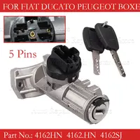 Interruptor de barril de bloqueo de ignición, 5 pines, 1608501280, 4162SJ, 4162HN, para Peugeot Boxer 2006-2017, Citroen, Fiat Ducato 1348421080