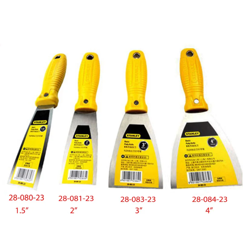 ستانلي قطعة واحدة من أدوات سكين المعجون، أدوات قطع الجدران الجافة، ملعقة إصلاح الجدار الجاف، إزالة ورق الحائط وكشط الجص