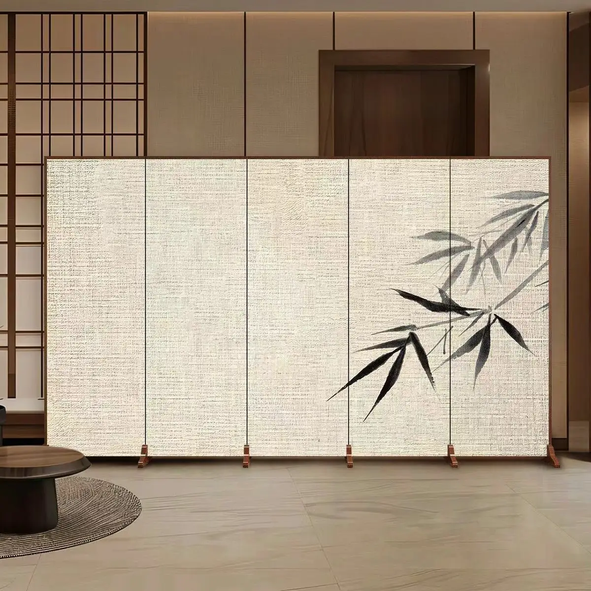 Chinese three-dimensional folding screen is suitable for living room, hotel, bedroom and office use