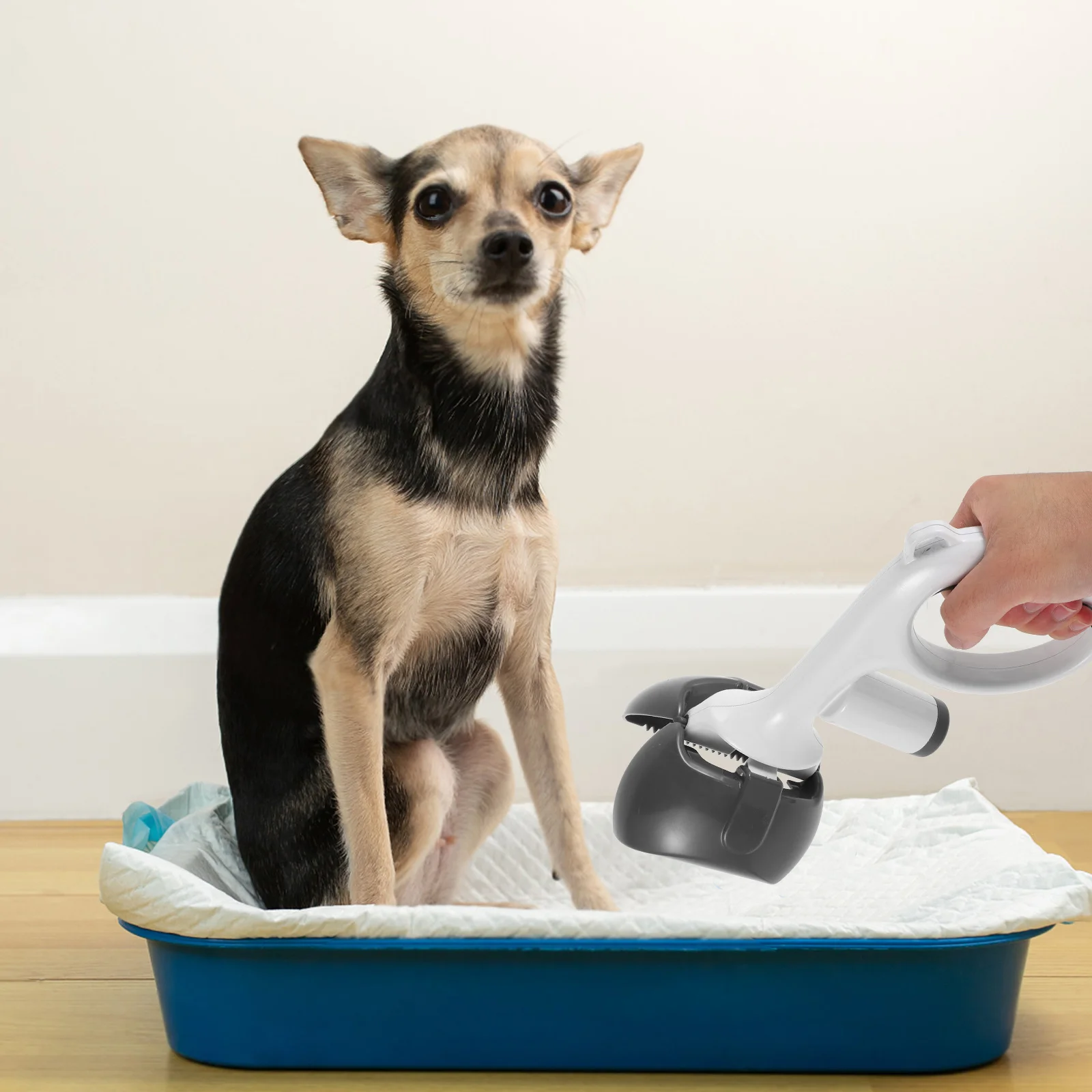 

Poop Picker Wear-Resistant Portable Litter Scooper For Dogs Household Backyard Use Ergonomic Handle Dog Poop Scoop Tool