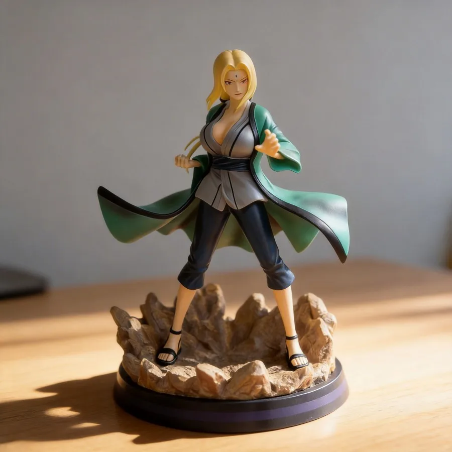 Anime Naruto Shippuden Tsunade Senju Action Figure 28cm Collectible Model Desktop Decoration Car Ornament Toy