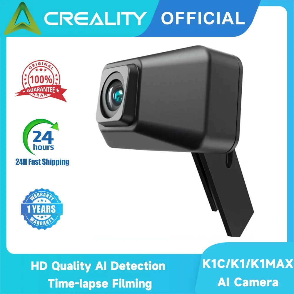 Creality kamera AI K1C resmi, kualitas AI deteksi waktu pembuatan film, mudah dipasang untuk K1C/K1/ K1 Max peningkatan Printer 3D