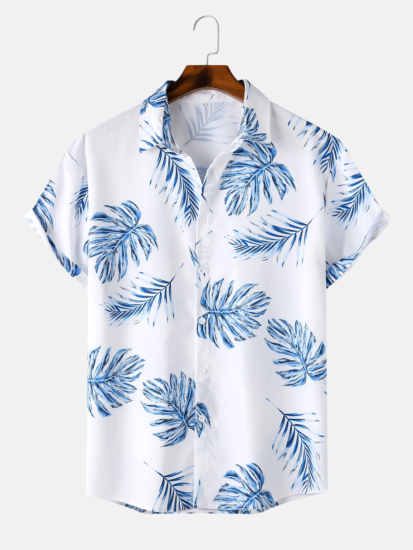 2024 Men\'s Fashion digital Printed short-sleeved Shirt Men\'s Hawaiian printed shirt