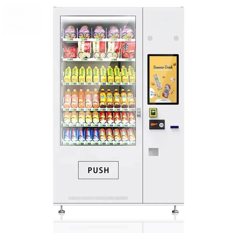 Smart Elevator 21.5 Inch Touch Screen Vending Machine for Cake and Bread with Cooling System 24/7 Retail Operation