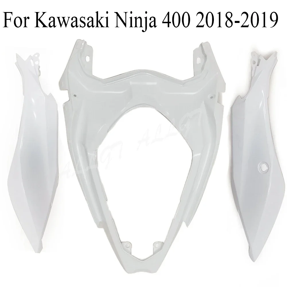 3PCS Unpainted ABS Plastic Tail Fairing For Kawasaki Ninja 400 2018 2019