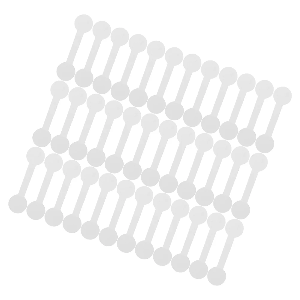 

10 Bags Jewelry Stickers Price Labels Hanging Pendants Ring Hanging Tags White Adhesive Blank Pricing Ring Labels