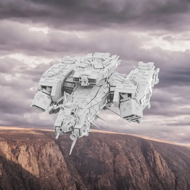 

9213-Piece Custom Building USCSSsa Nostromosa Recreating The Iconic Spaceship From "Alien," A Must-Have for Building and Display
