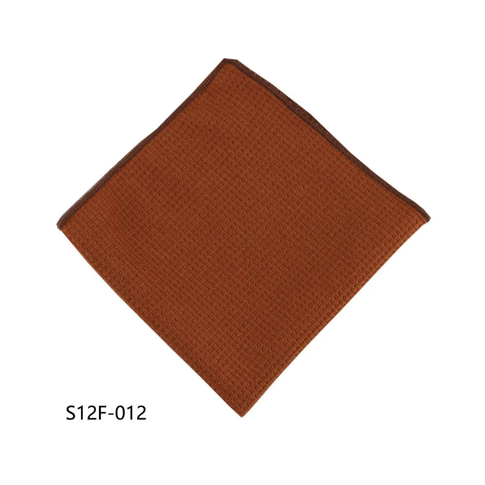 Solid Color Black & White Pocket Square Cotton Handkerchief