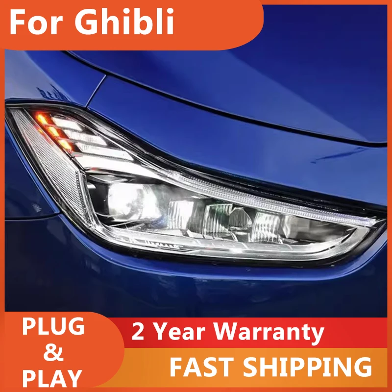 

Автомобильные аксессуары для головных фонарей Maserati ghilii 2014-2022, головные фонари Maserati ghiдоступ, световой сигнал поворота, линза дальнего света