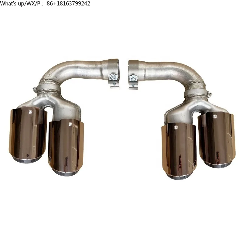 

Suitable for Porsche Cayenne Exhaust Pipe Car Modification Cayenne Vector Model Four Out Three-layer Sports Tailpipe