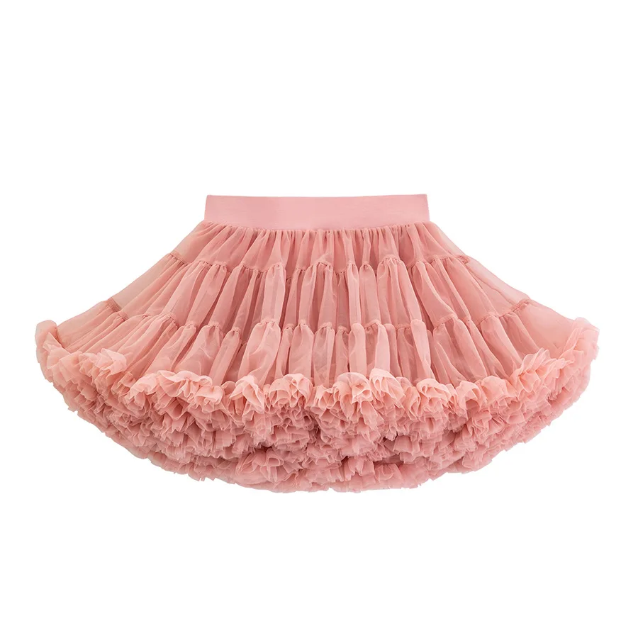 Skirt Versatile for Summer Children's Half Skirt Mesh and Fluffy Lotus Leaf Skirt