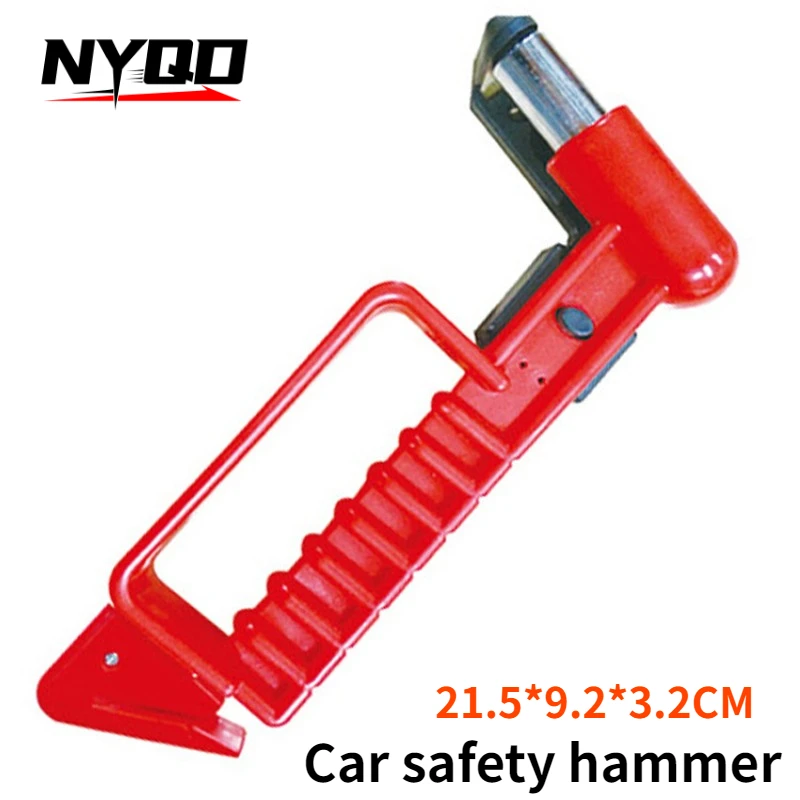 Car Safety Hammer Two in One Rescue Emergency Hammer Fire Escape Hammer Car Mounted Window Breaker