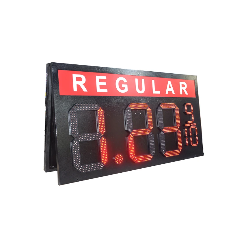 22-inch Outdoor IP65 7-Segment LED sign Modules Red Green White Yellow Blue Color for Petrol Gas Station LED Price Sign