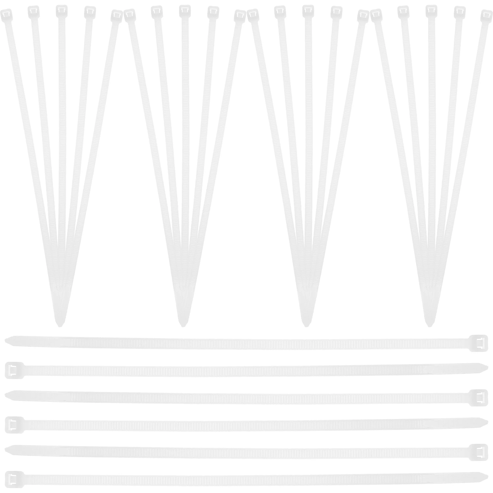 

500Pcs Zip Ties Adjustable Nylon Cable Ties Tree Plant Support Wire Organizer Heavy Duty Cord Management