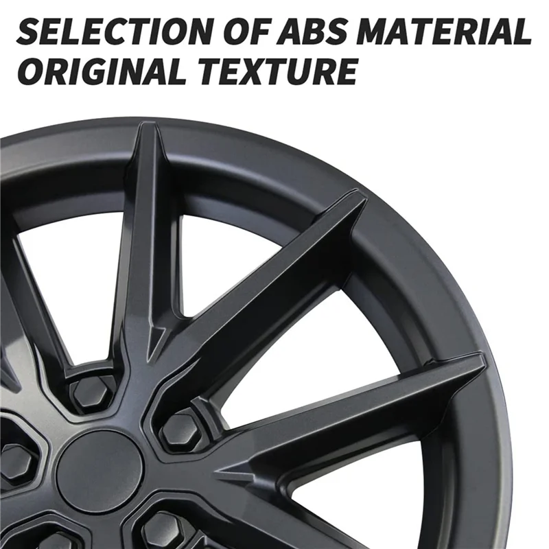 

Лидер продаж-2X для Tesla Model 3, крышка колеса Thunder Style, 18-дюймовая крышка ступицы, автомобильные аксессуары - матовый черный, 2X для Tesla