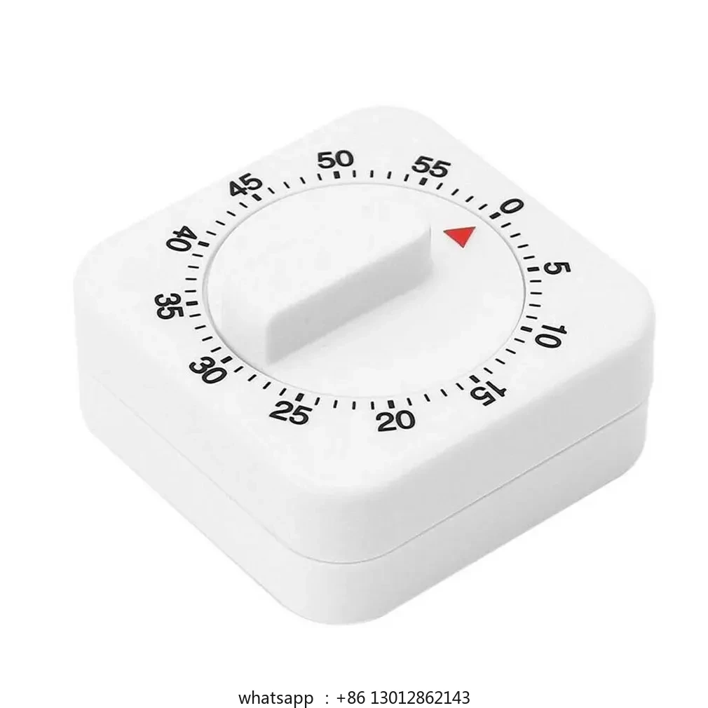 

Portable Mini 60-Minute Countdown Kitchen Cooking Timer Mechanical Time Reminder Tool with Alarm, Made of Durable Plastic