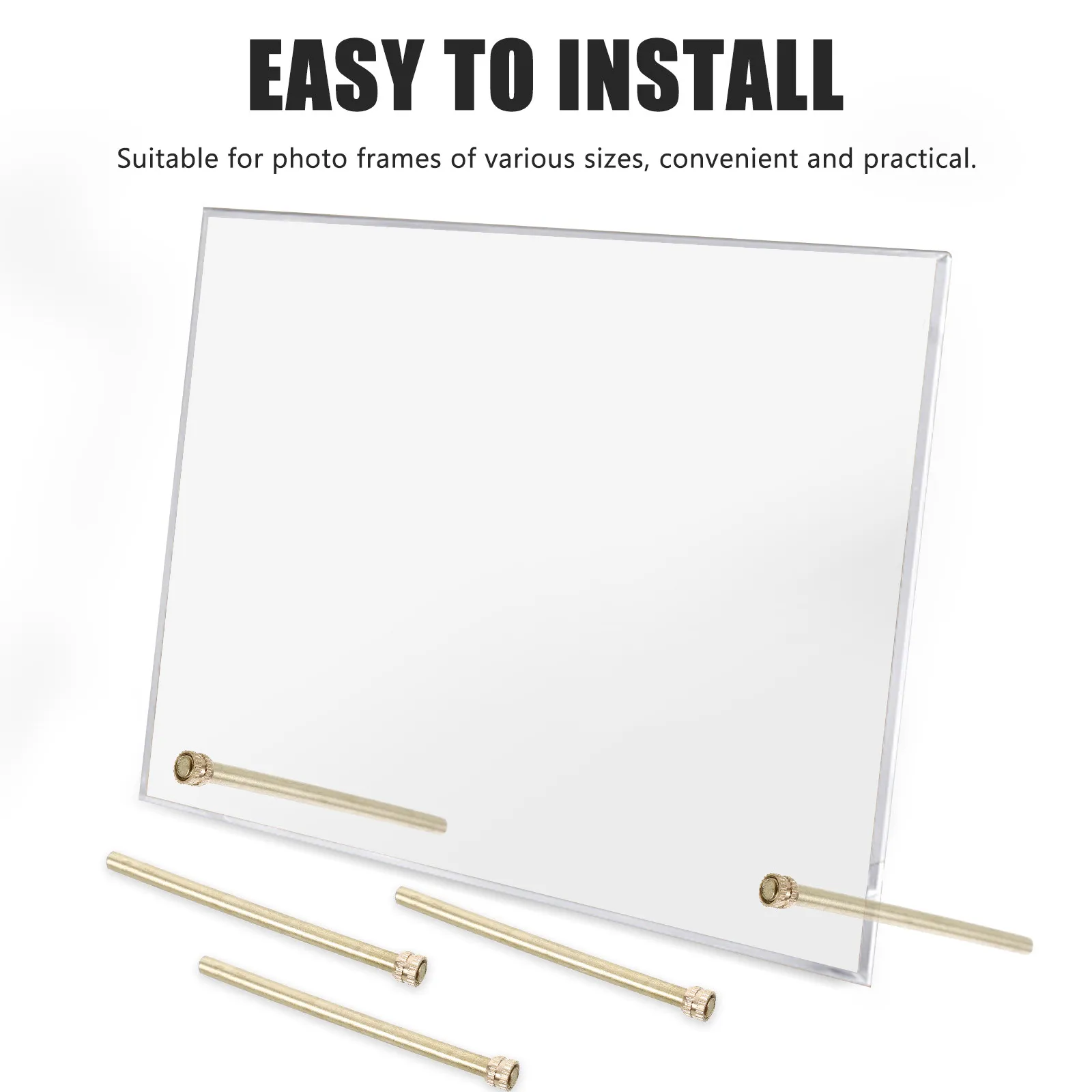 10Pcs Photo Frame Support Metal Back Stands Replacement Rods for Picture Frames Tabletop Display Holders Back Brackets Photo - view 2