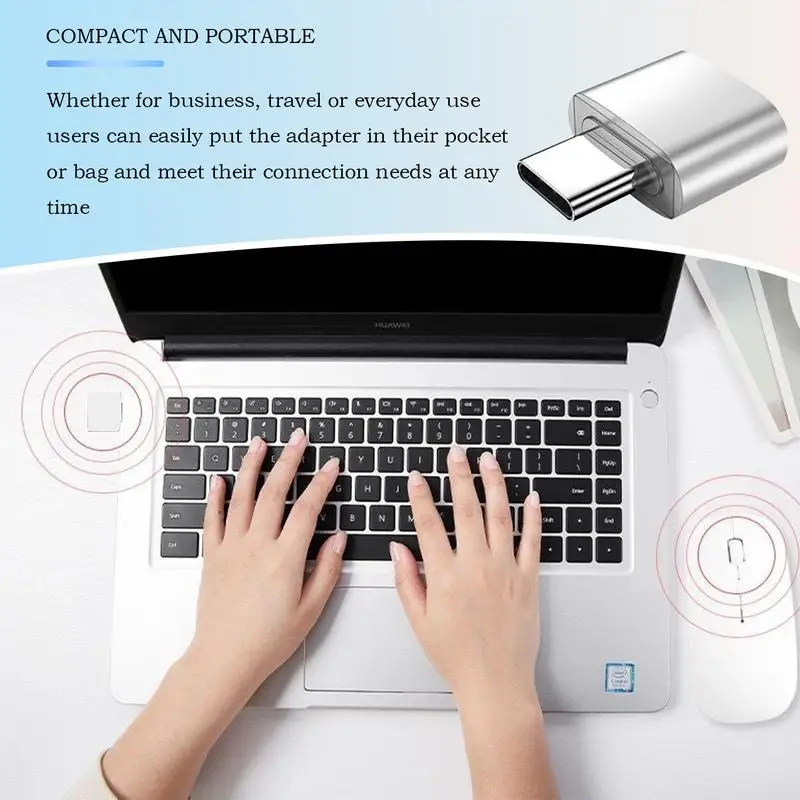 휴대용 다기능 경량 어댑터, Otg C 타입 어댑터, 여행 액세서리, 우수한 방열, 소형 가제트