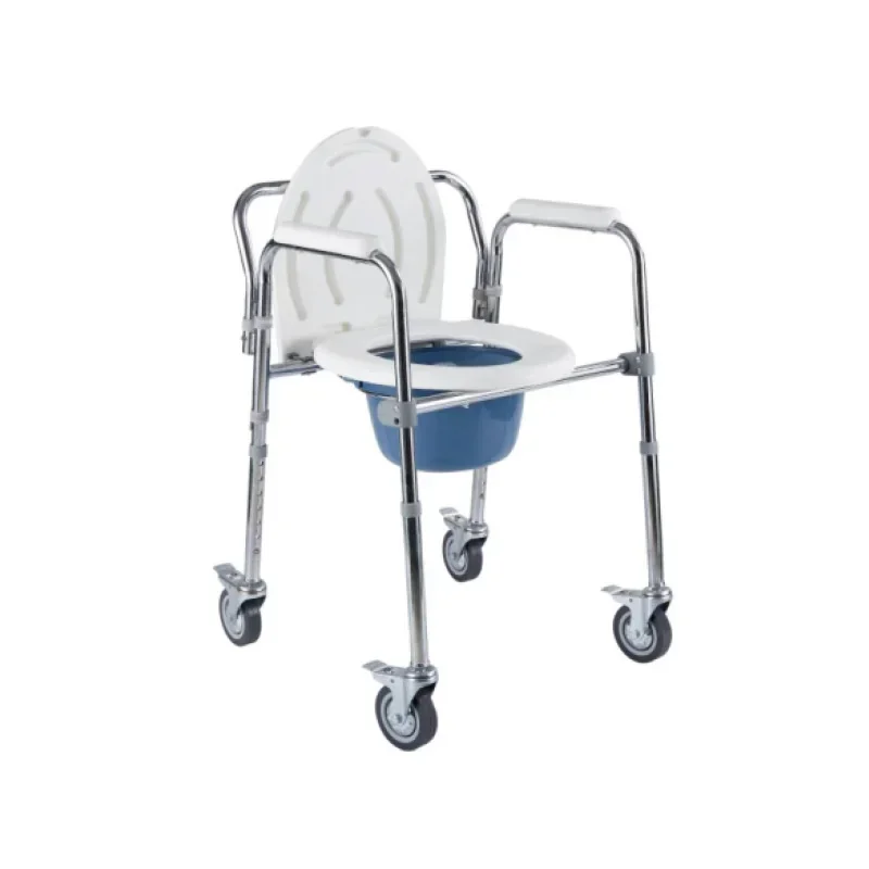 Portable Commode Chair for Seniors  Lightweight and DurableEasytoFold Toilet Chair, Perfect for Elderly Comfort and Mobility