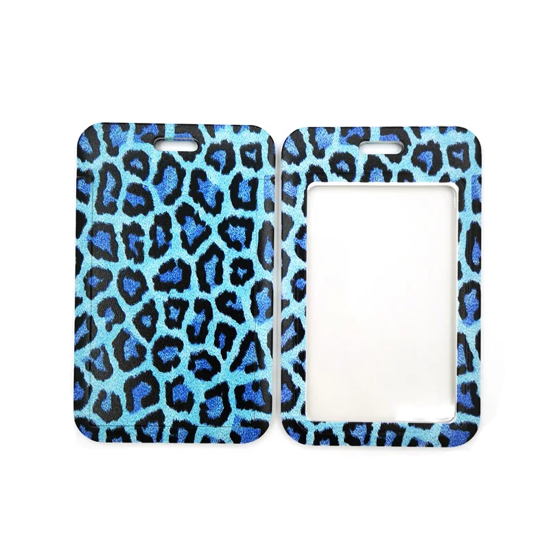 Blue Leopard Print Key lanyard Car KeyChain ID Card Pass Gym Mobile Phone Badge Kids Key Ring Holder Jewelry Decorations view 4