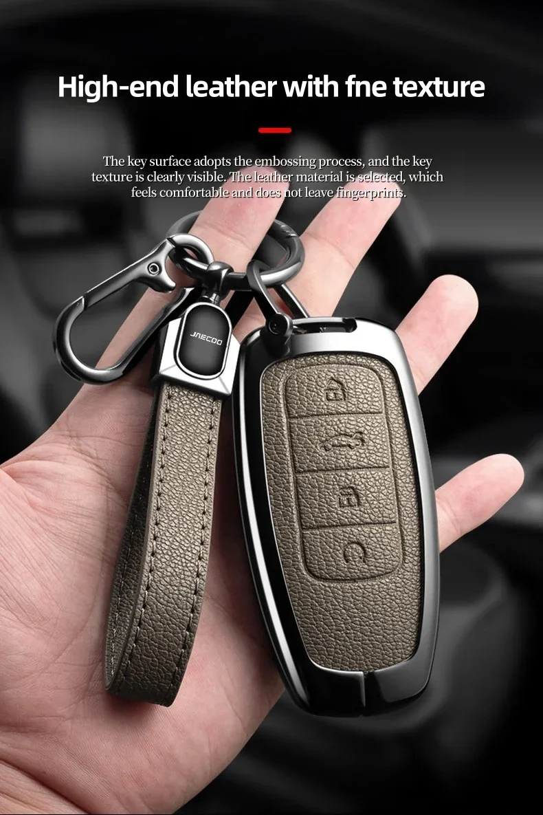 Zinklegierung Schlüsselhülle für Chery JAECOO J7 J8 Schlüsselabdeckung Arrizo Tiggo 8PRO Tiggo 9 Omoda S5 Schlüsselanhänger Zubehör – Detail 8