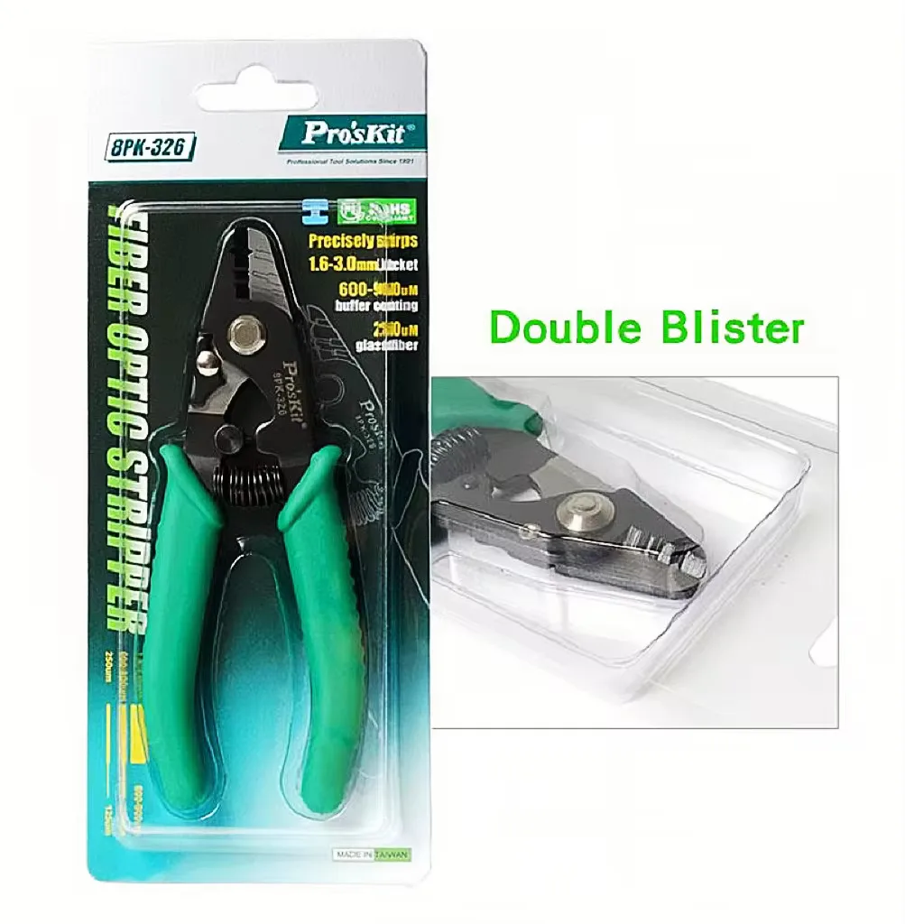 Three Section Fiber Miller Clamp Stripping Tool - Durable Fiber Optic Stripping Clamp for Precision Work
