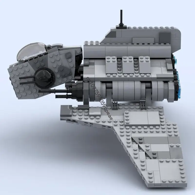 Nieuwe 748 Stuks Beroemde Ster Battle Film Moc Nu Aanval Shuttle Model Diy Creatieve Ideeën 8019 Kind Speelgoed Verjaardagscadeau Custom puzzel
