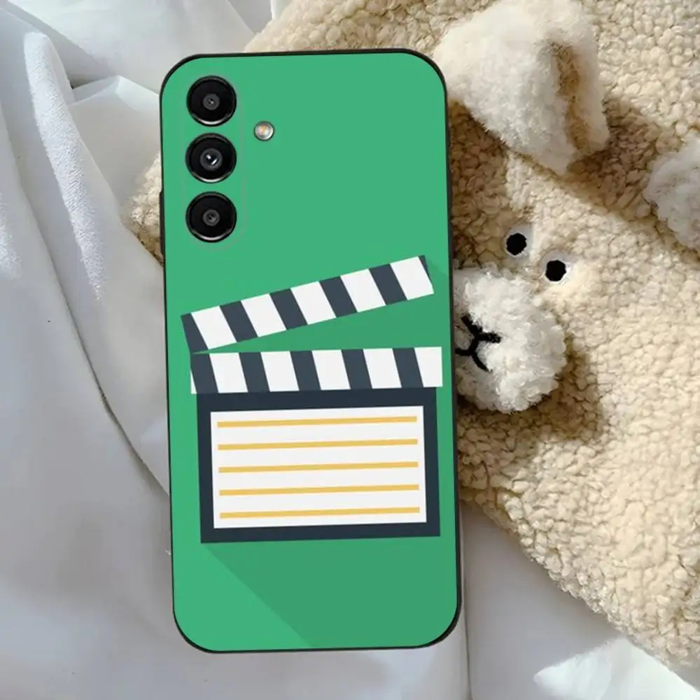 حافظة هاتف لفيلم كلابر بورد لهاتف سامسونج S24,23,22,30,21,10,9,Ultra,Plus,Lite,FE,5G حافظة سوداء ناعمة