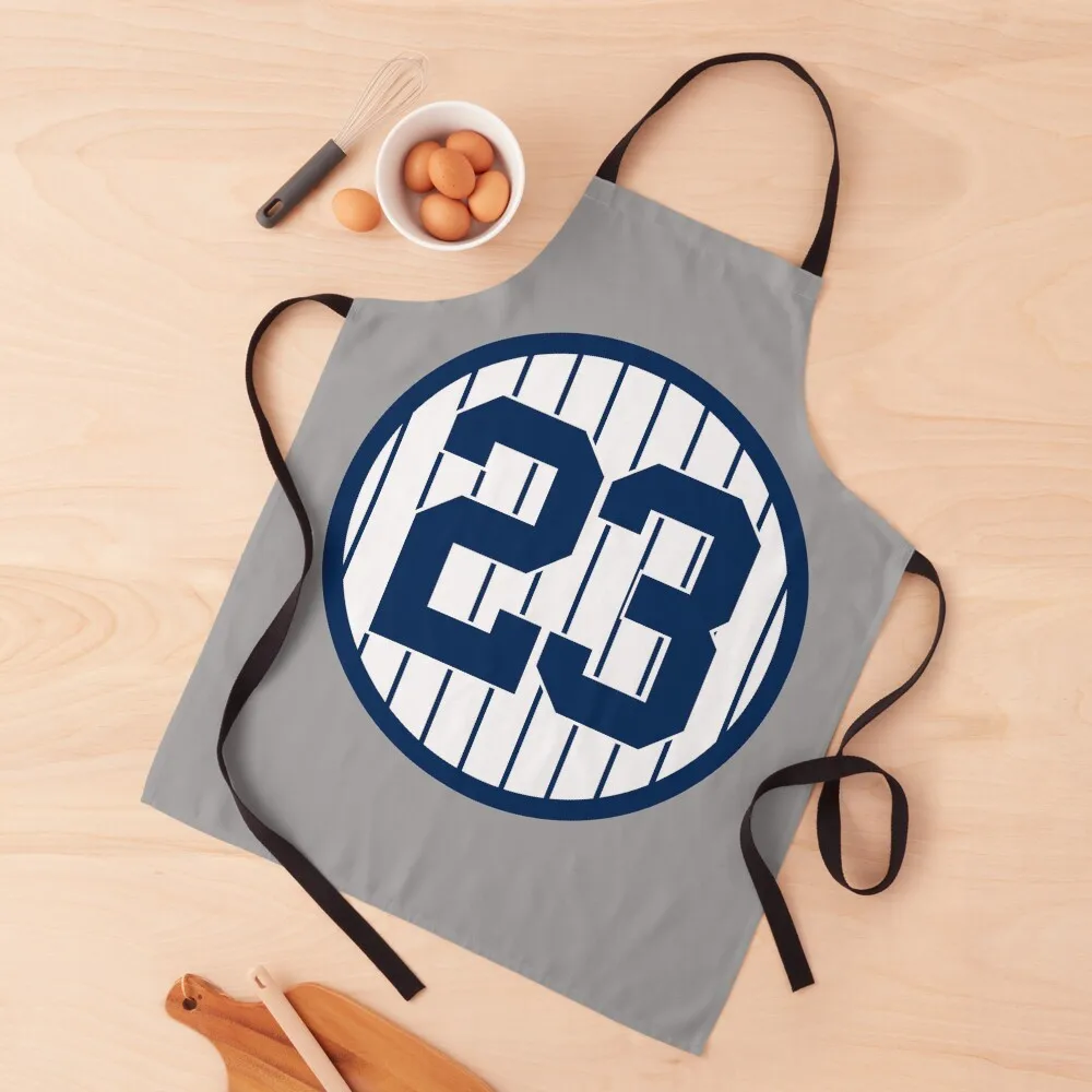 

Don Mattingly #23 Jersey Number Apron Costume Waiter restaurant accessories Kitchen For Men Teacher Apron