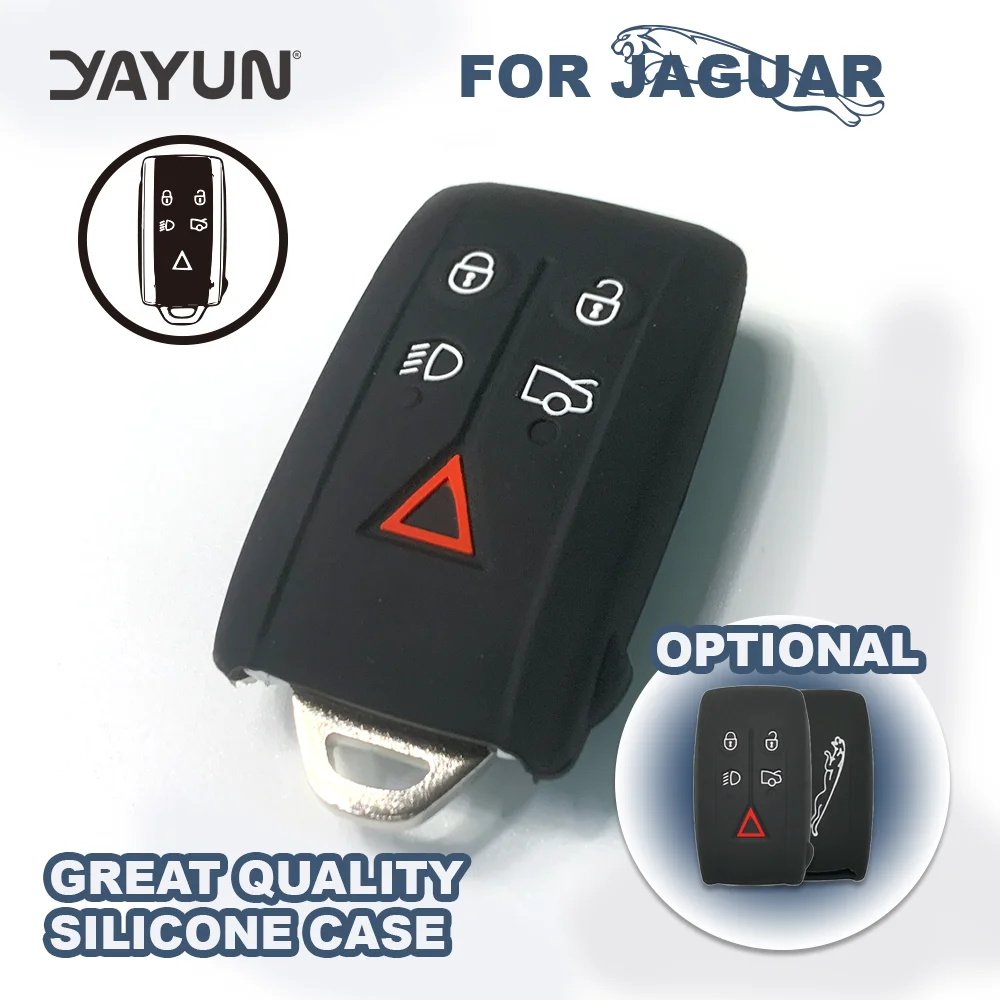 

YAYUN 5Button Remote Car Key Logo For Jaguar XF XFR XK XKR 2009-2013 315Mhz 433Mhz ID46 7945 Chip FCC: KR55WK49244