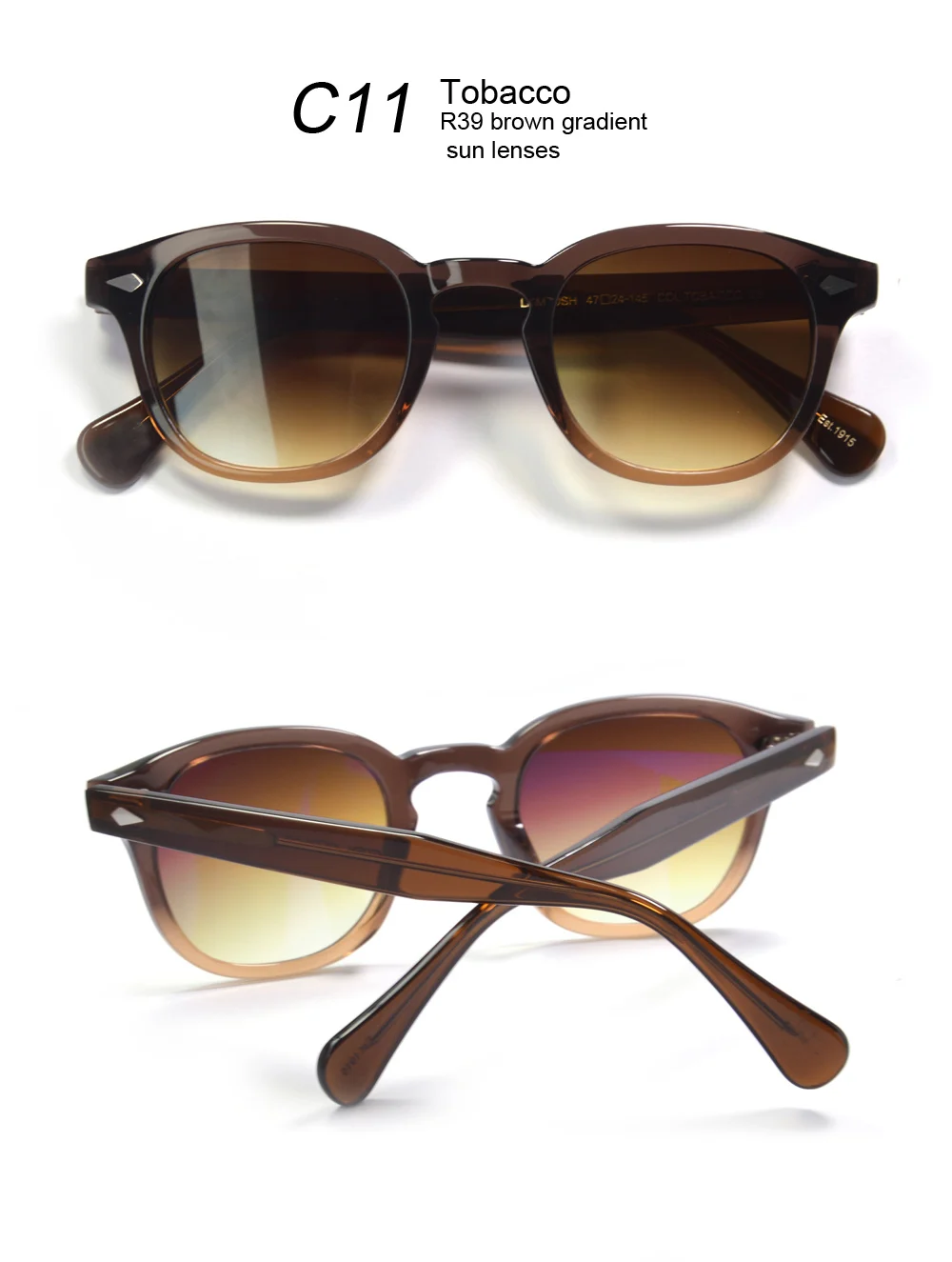 WONAVEHY Lunettes De Soleil Rétro Style Pirate Johnny Depp - Unisexes, Verres Teintés UV400, Design Vintage Rond