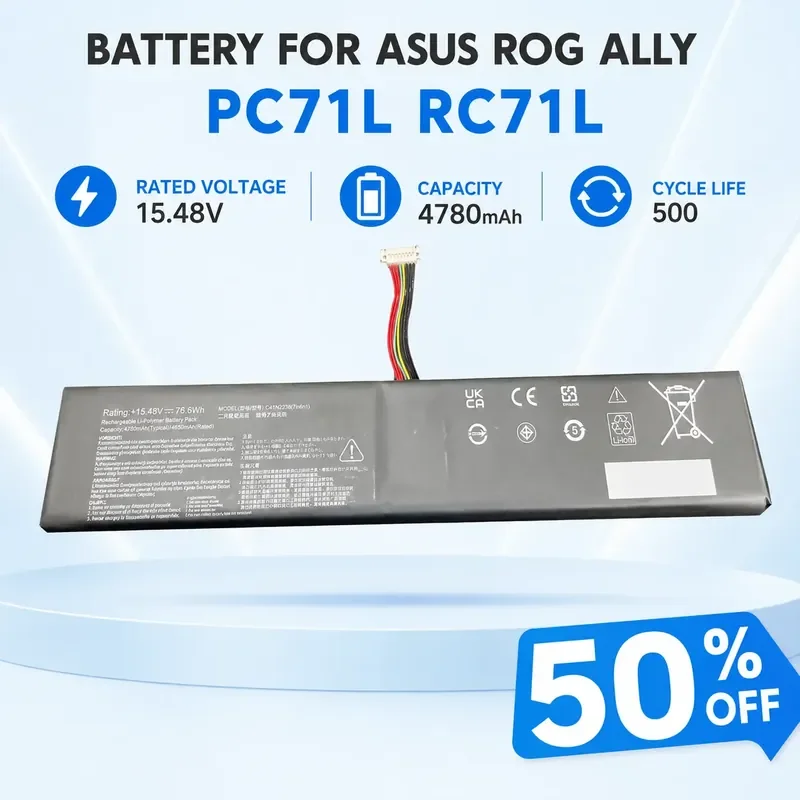 For ASUS ROG Ally PC71L RC71L Handheld Battery C41N2208