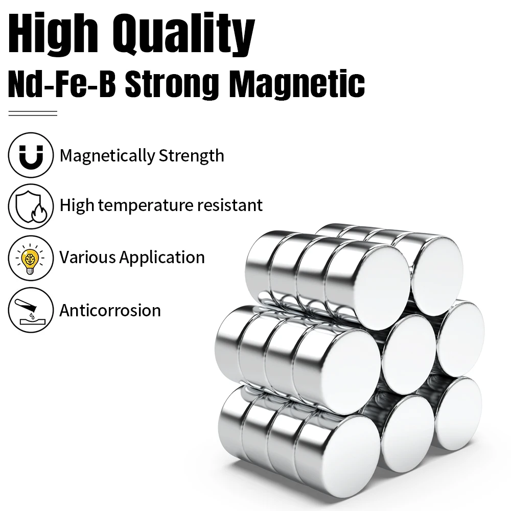 16x8mm Super Strong Round Magnets For Fridge, DIY Projects, Science & Office Use Tool Part Refrigerator Magnet 16*8