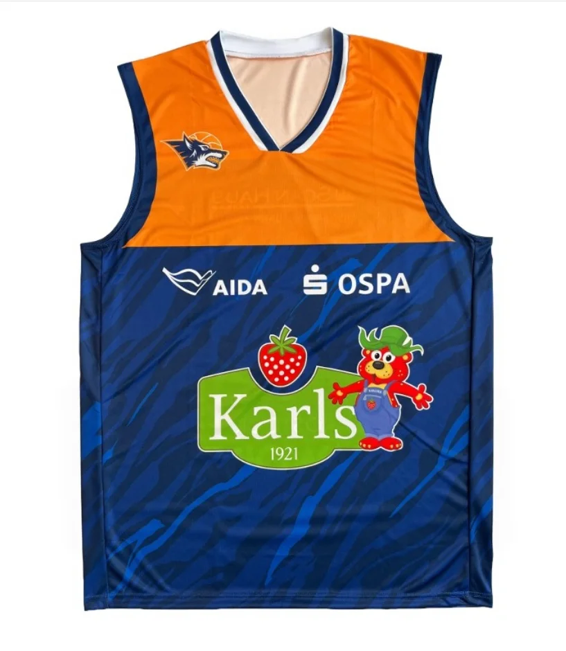 2026 New Hot Rostock Seawolves Basketball Suit, Quick Drying Breathable Sleeveless Shirt, Family Parent-child Outfit