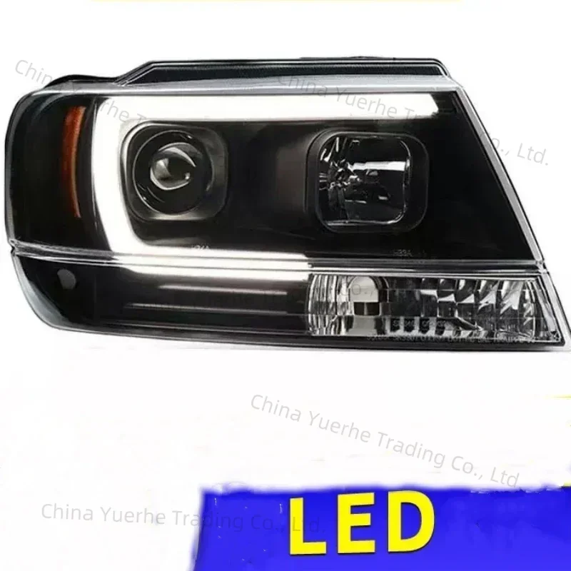 

Светодиодные фары RQXR в сборе для Jeep Grand Cherokee 1999-2004, указатель поворота, дневные ходовые огни