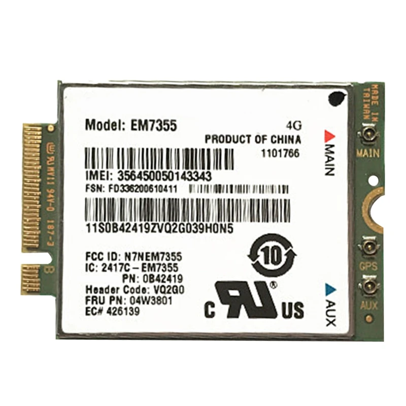 1 шт. EM7355 04W3801 4G LTE WWAN карта GOBI5000 запасные части для Thinkpad X240 W540 T440P T431S T540P X1 модуль 4G Carbon