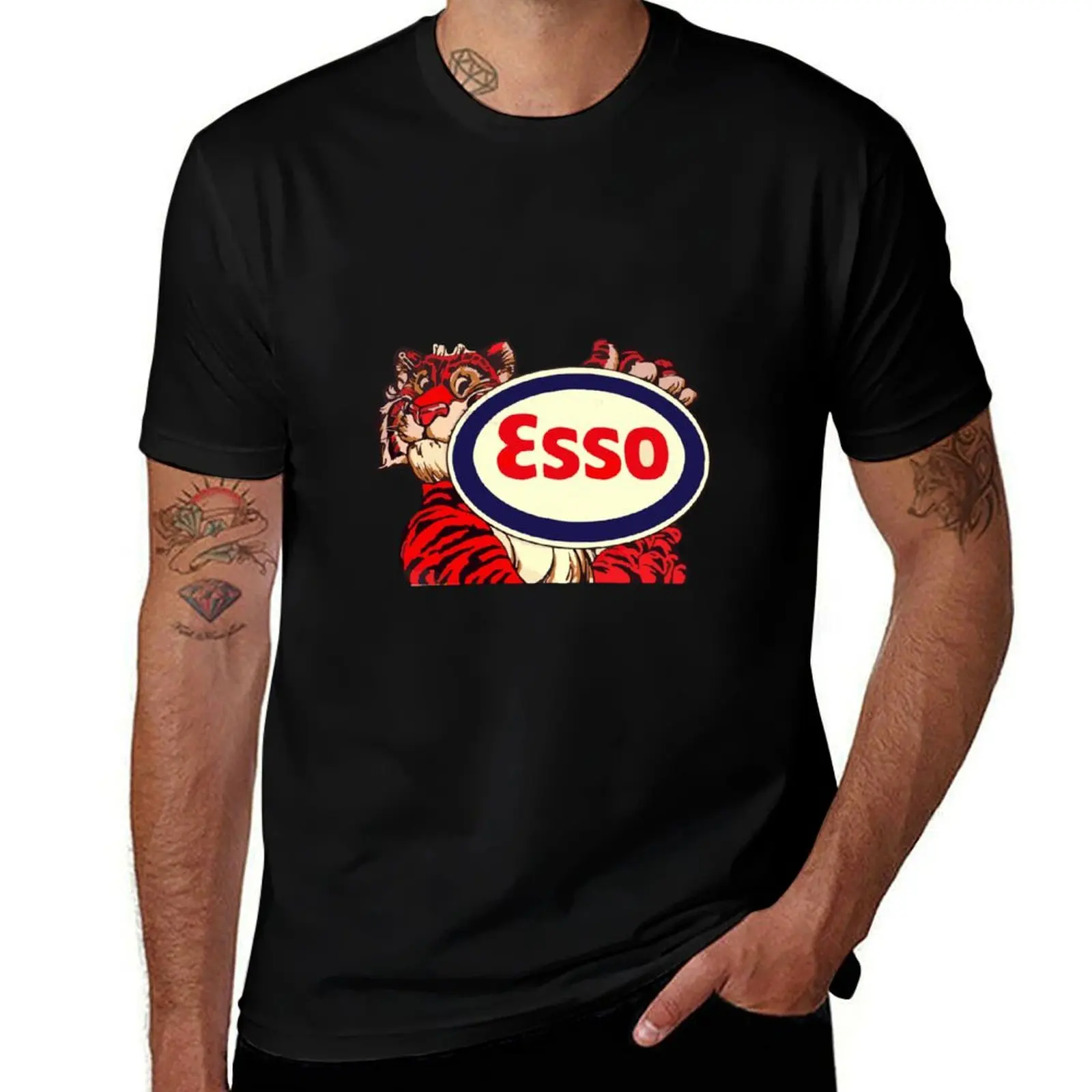 

Esso Tiger T-Shirt Heavy Duty Casual Work Tee