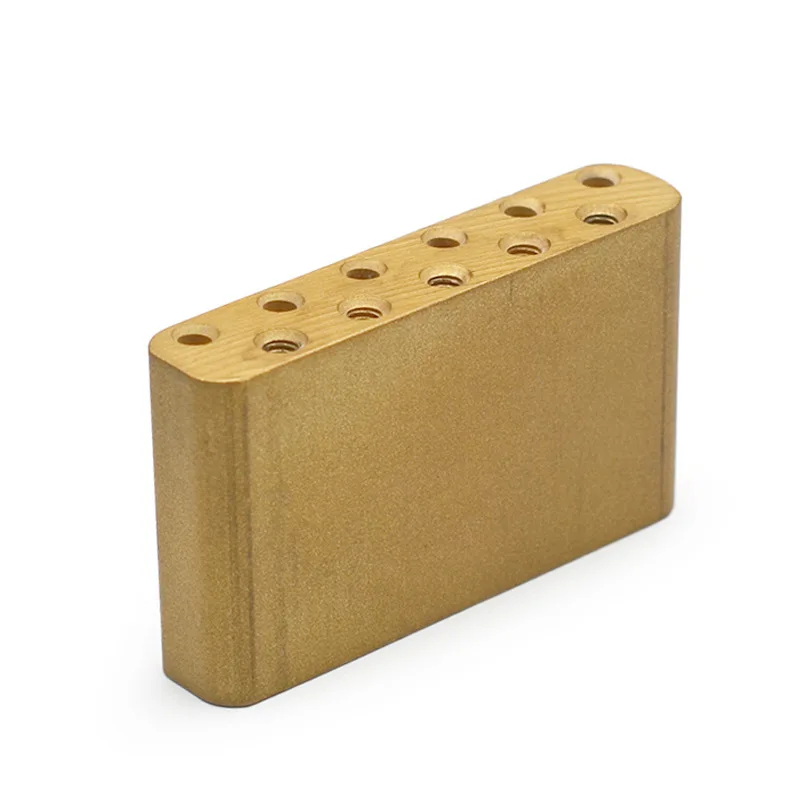 37.5MM Ultra Solid Brass Tremolo Block, 63x13.5x37.5MM ST Electric Guitar Single Vibrato Bridge with Brass & Copper Baseplate