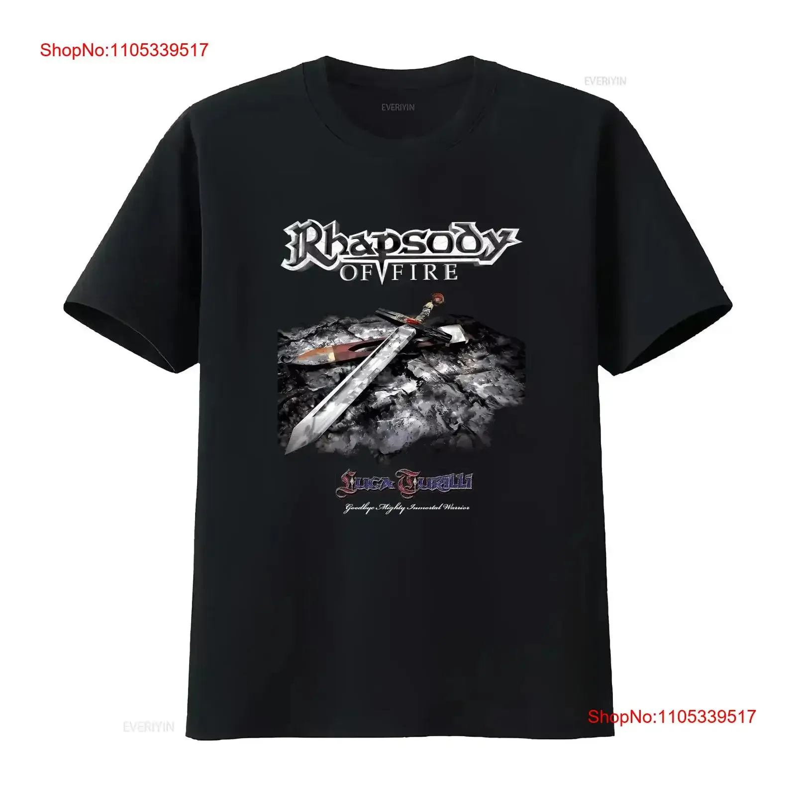 Rhapsody Of Fire Italian Symphonic Power Metal Band Luca Turilli T Shirt S 2XL vintage Washed designer clothes Versatile Unisex