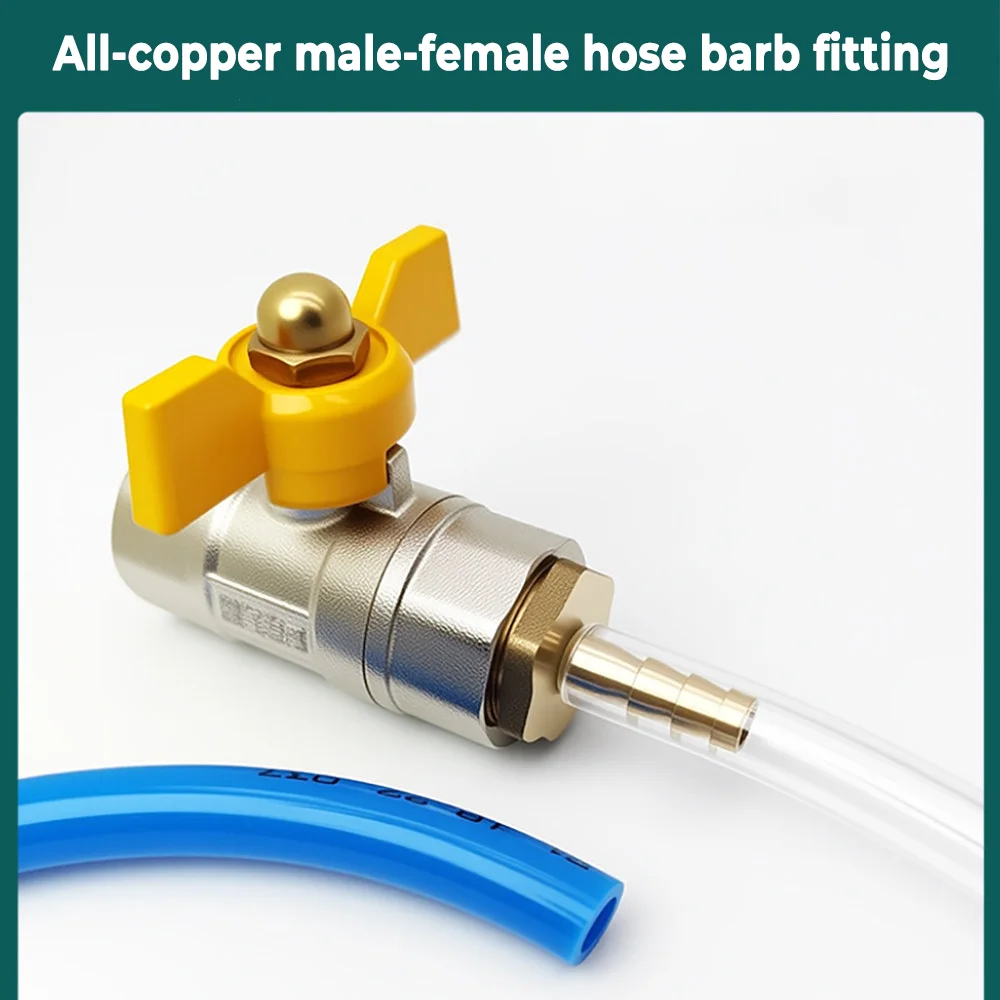 5pcs Pagoda Connector 6 8 10 12 14 16mm Male Thread Adapter for Water Air Gas Fuel Lines 1/8 1/4 3/8 1/2 BSP Brass Pipe Fitting