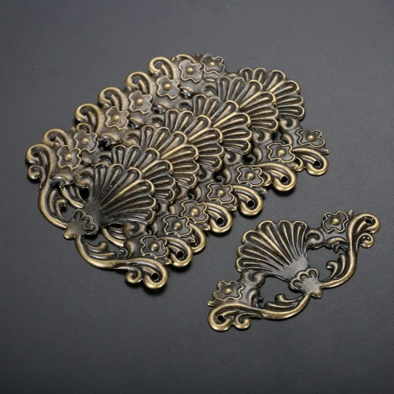 8Pcs Antique Bronze Jewelry Wooden Box Decorative Protector Brackets Album Embellishment Scrapbook Corner Protection Guard Cover