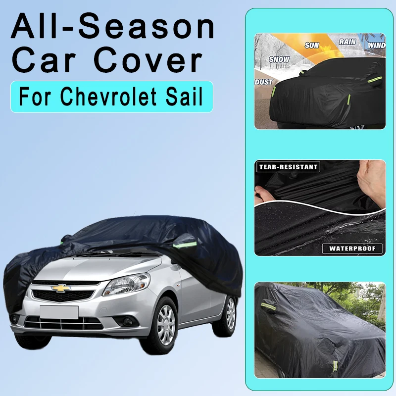 

Автомобильный чехол для Chevrolet Sail — полная защита на открытом воздухе, водонепроницаемый, пылезащитный, термостойкий, всесезонный, внешние аксессуары