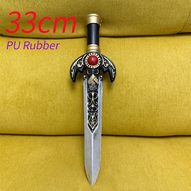 القرون الوسطى سكين خنجر الدعائم السيف تأثيري الأسلحة هدايا الهالوين ألعاب في الهواء الطلق نموذج السلامة بولي PU ألعاب مطاطية