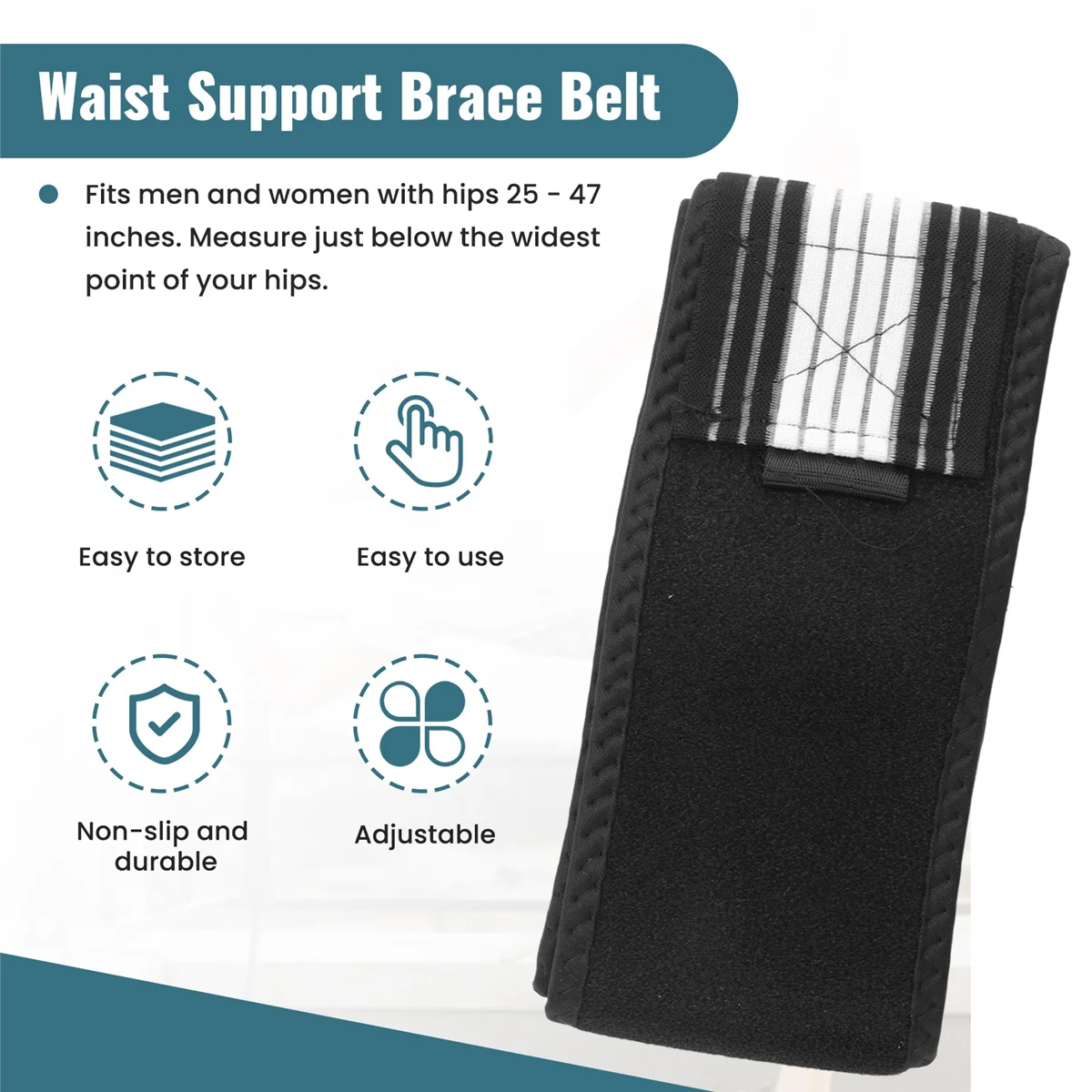 A08I Waist Support Brace Belt Dainely Belt Healthy Belt Eliminate Back Hurt the Healthy Way Breathable Lower Back Support