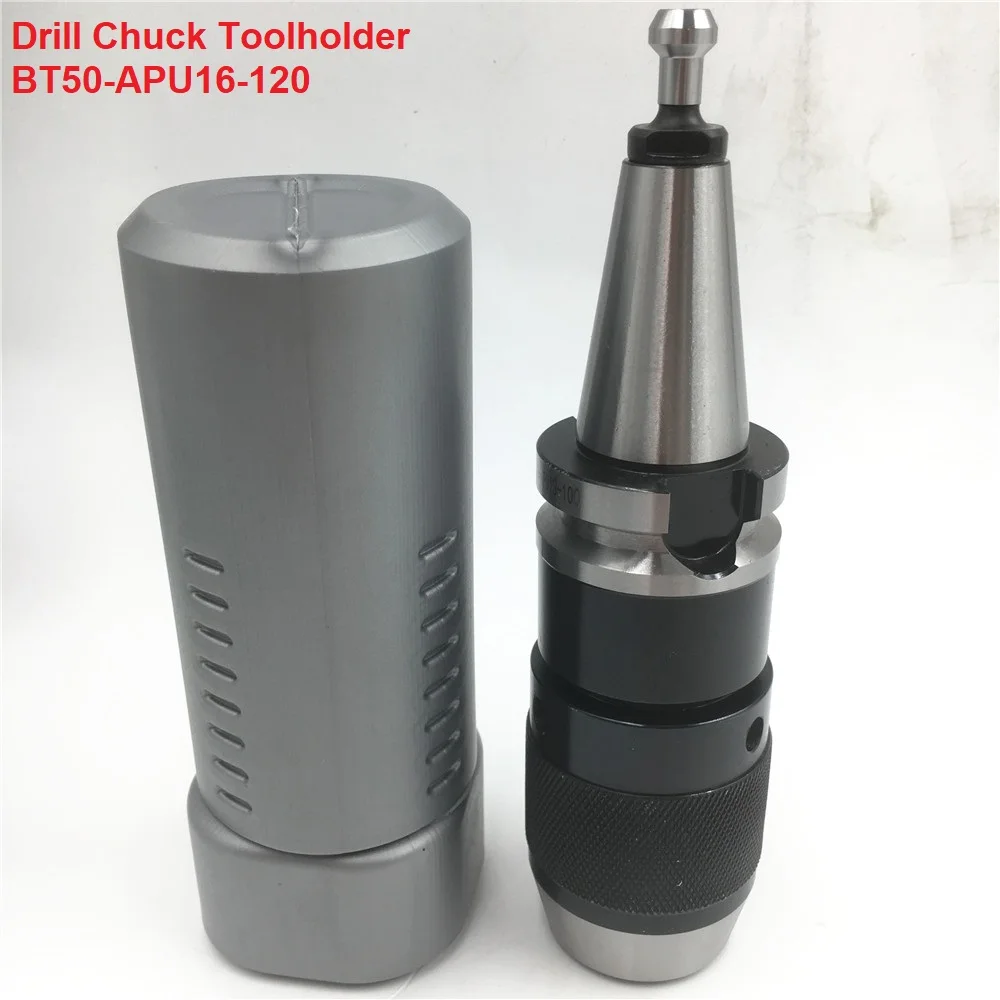 BT50 APU16 Drill Chuck Toolholder  Length 120mm  Accuracy less than 0.005mm for CNC Milling lathe Cutter