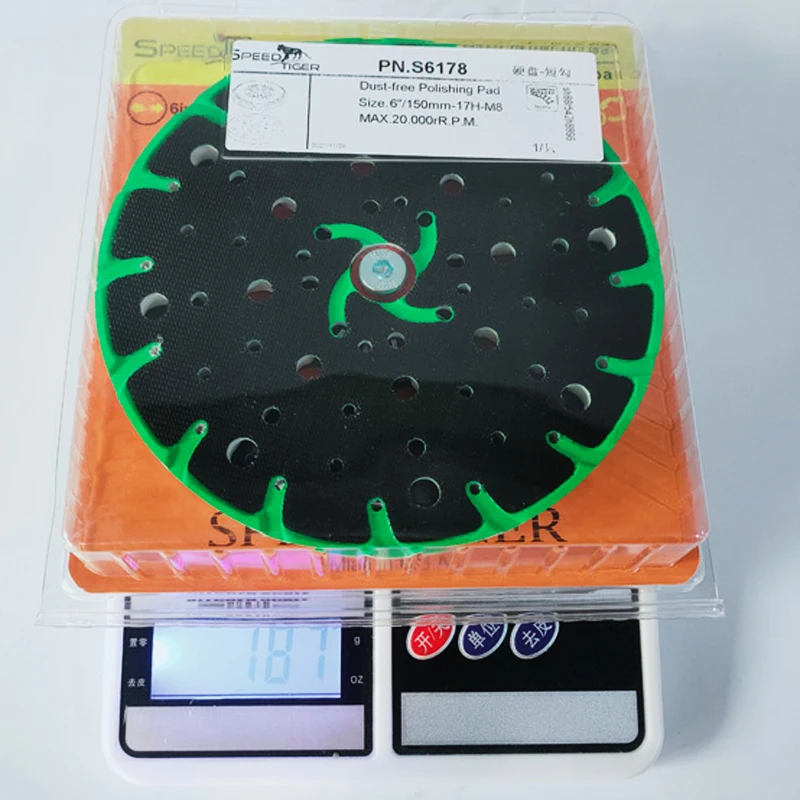 Suitable For 6 Inch Electric Grinder Dry Grinder Tray 48 Hole 150mm Green Edge Barbed Hook Sticking Flocking Sheet